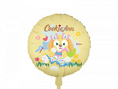 Шар (18"/46 см) Круг, Веселая Собачка, 1 шт.